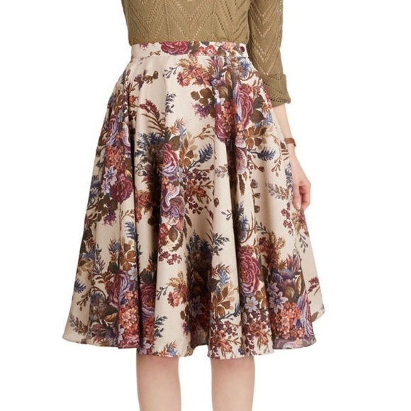 Modcloth Dresses & Skirts - Modcloth Ikebana for All A-line Skirt in Bouquet